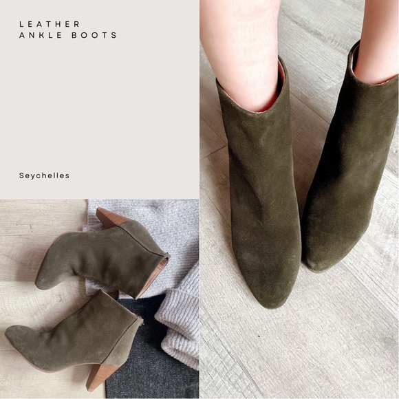 Seychelles leather zipper back ankle booties - Picture 15 of 15